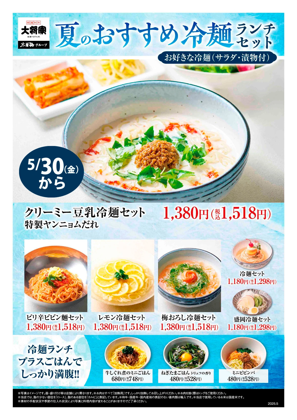 大将軍 冷麺ランチセット