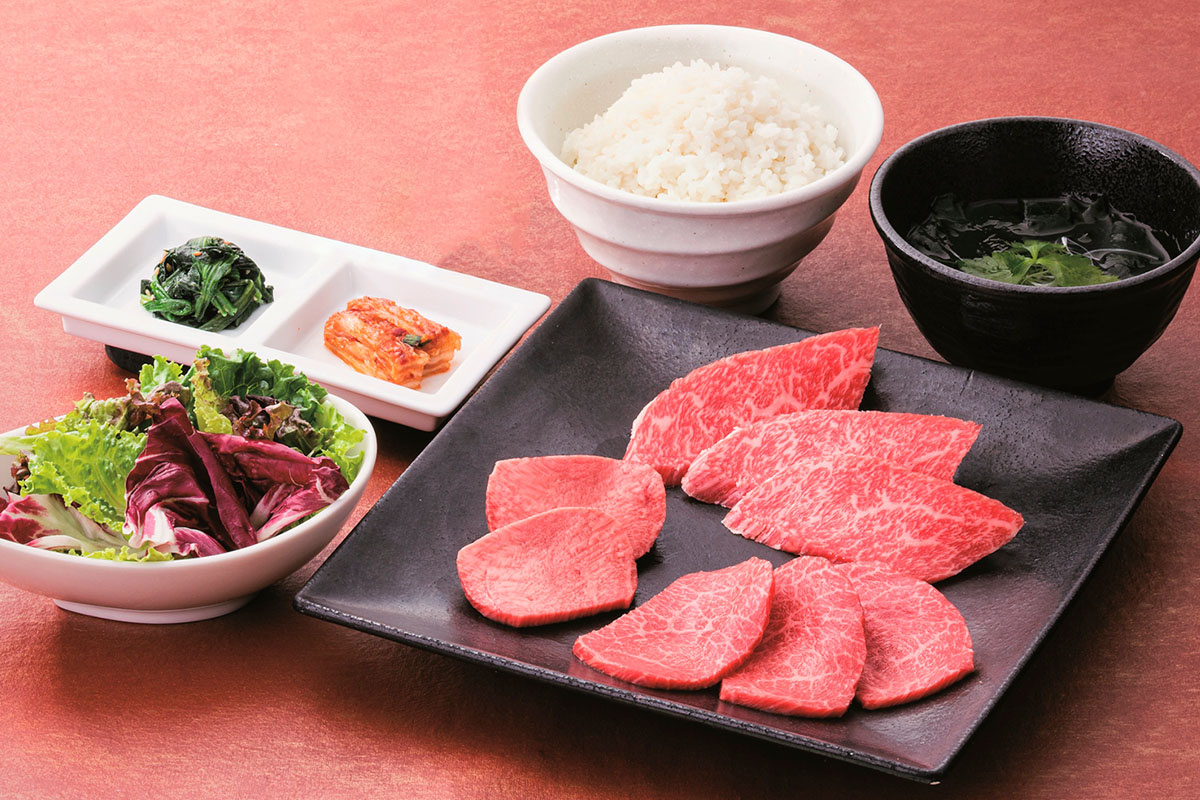 上タン塩と和牛カルビ・和牛ロース盛合せセット