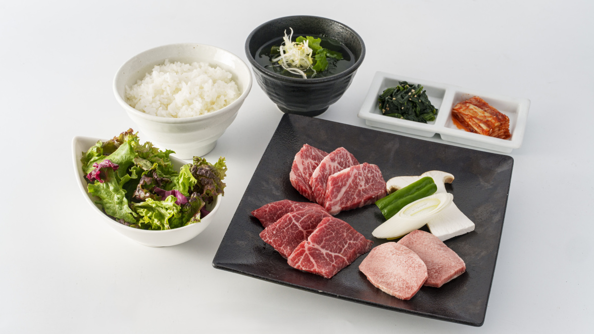 上タン塩と和牛カルビ・和牛ロース盛合せセット